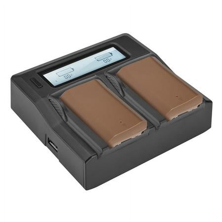 2x NP-FZ100 17.3Wh 7.2V 2400mAh Lithium-Ion Battery, Bundle with Dual Smart Charger and 2x Smart Charger Plate