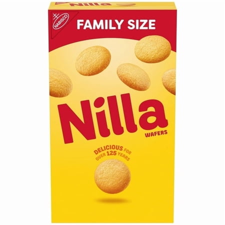 2x-Nilla Wafers Cookies, Vanilla Wafers, Family Size, 15 oz