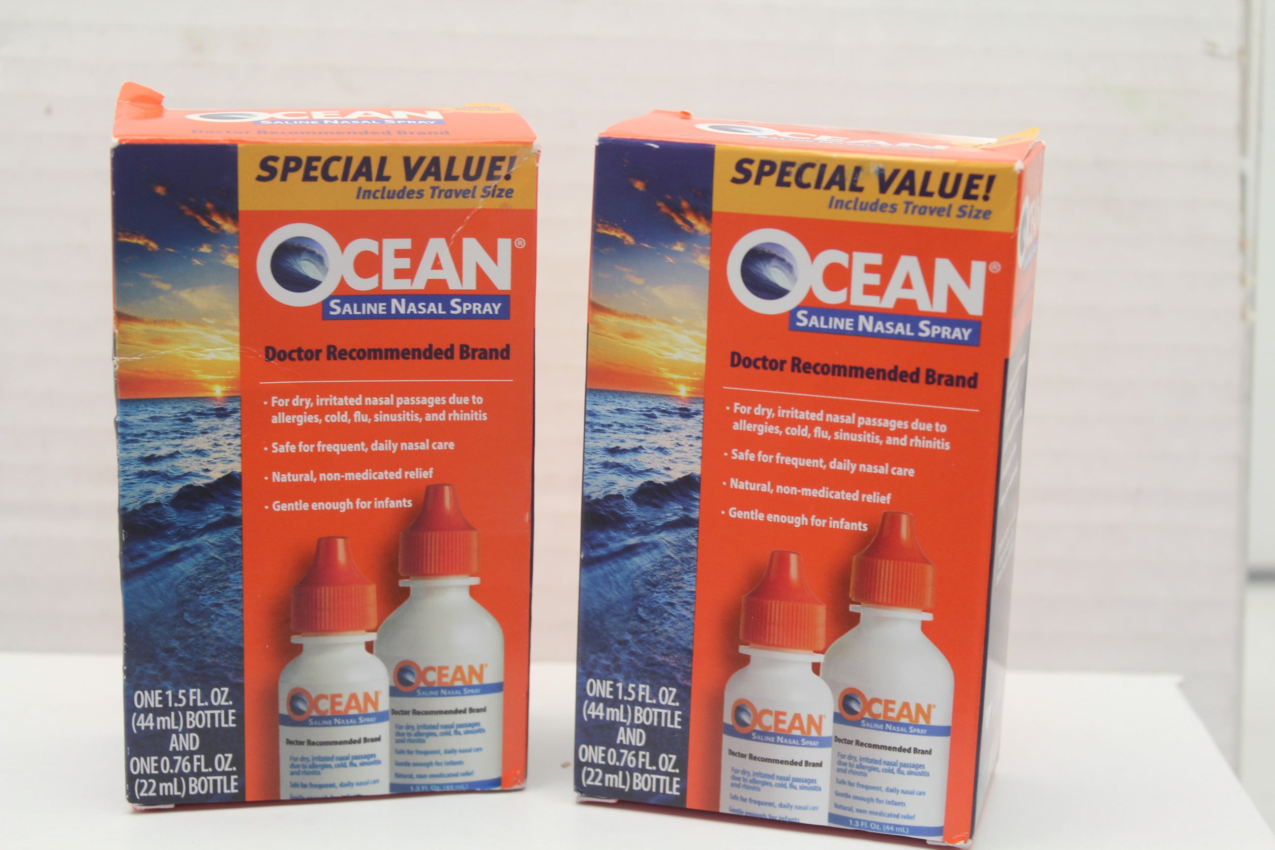 (2x) Ocean Saline Nasal Spray Buddy, 2.26 Oz Exp. 03/2019