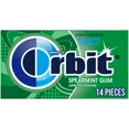 thumbnail image 1 of 2x-Orbit Spearmint Sugar Free Chewing Gum Single Pack -14 Piece, 1 of 5