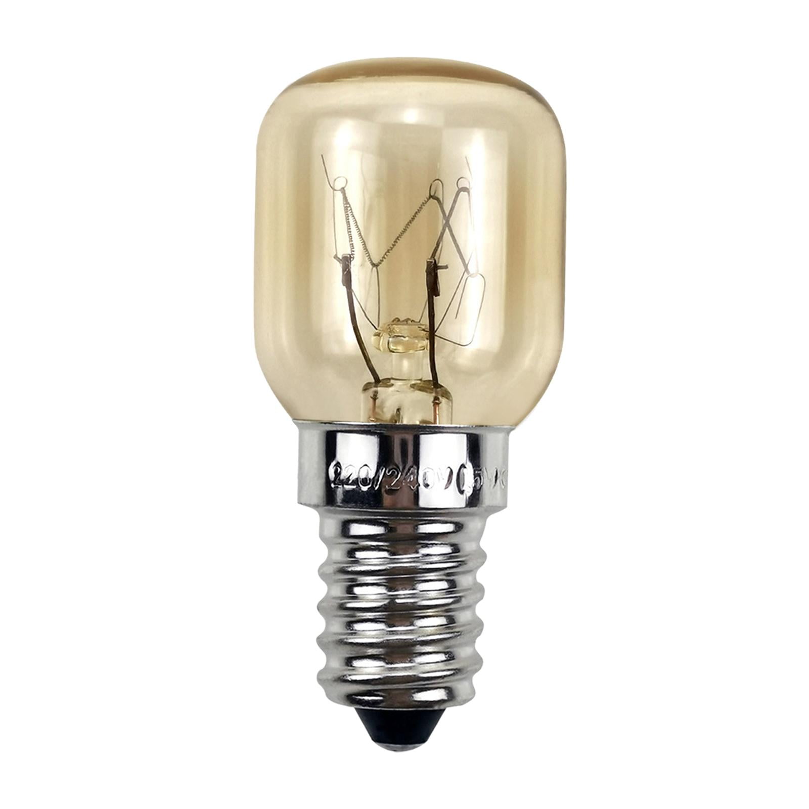 2x Oven Light Bulb High Temperature 300 Degree Resistant E14 Base Oven