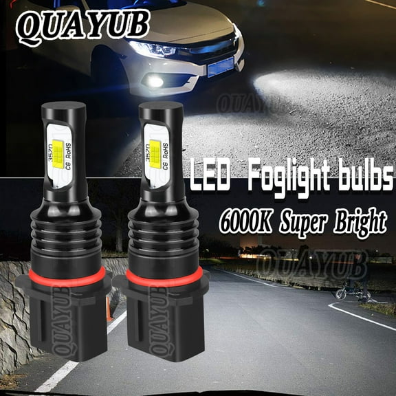 2x P13W LED DRL Bulbs For Chevy Camaro 2010 2011 2012 Daytime Running Light White