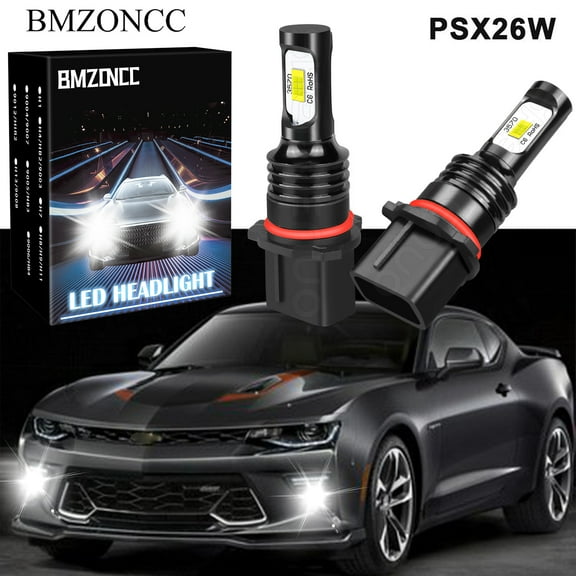 2x P13W White LED Front Fog Light DRL Bulbs For Chevy Camaro RS ZL1 SS 2010-2015