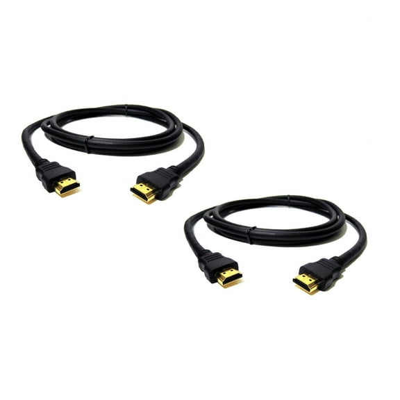 2x PREMIUM HDMI CABLE 6FT For BLURAY 3D DVD PS4 HDTV XBOX LCD HD TV 1080P