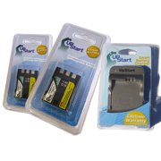 2x Pack - Canon EOS 400D Battery + Charger - Replacement for Canon NB-2LH Digital Camera Battery and Charger 1800mAh, 7.4V Lithium-Ion