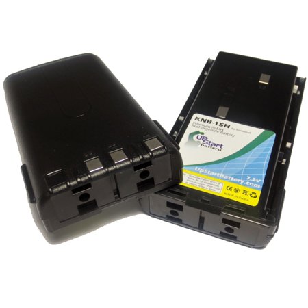 2x Pack - Kenwood TK-272 Battery - High Capacity Replacement for Kenwood KNB-15H Two-Way Radio Battery (1800mAh, 7.2V, NI-MH)