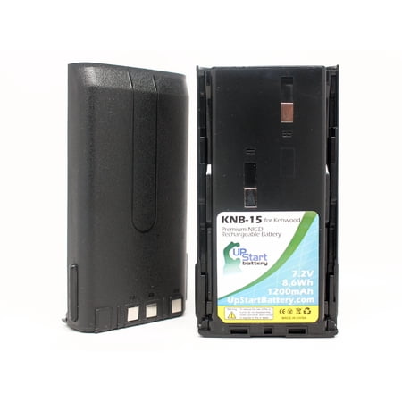 2x Pack - Kenwood TK-3101 Battery - Replacement for Kenwood KNB-14, KNB-15 Two-Way Radio Battery (1200mAh 7.2V NI-CD)