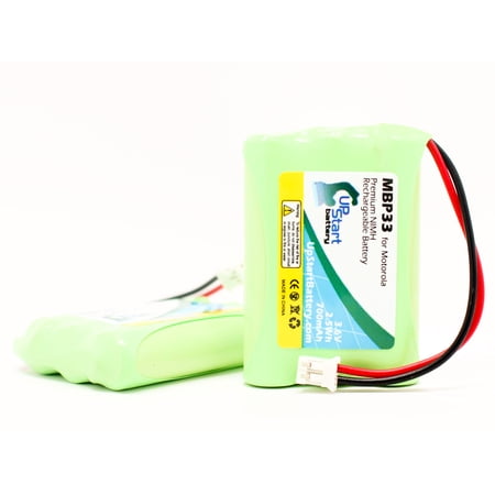 2x Pack - Motorola TFL3X44AAA900 Battery - Replacement for Motorola MBP33, MBP36 Baby Monitor Battery (700mAh, 3.6V, NI-MH)