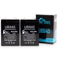 thumbnail image 1 of 2x Pack - Rcl RCL3000 Battery Replacement - UB645 Universal Sealed Lead Acid Battery (6V, 4.5Ah, 4500mAh, F1 Terminal, AGM, SLA) - Includes 4 F1 to F2 Terminal Adapters, 1 of 4
