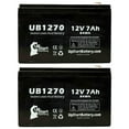 thumbnail image 1 of 2x Pack - Sears / Craftsman 14485500 Battery Replacement - UB1270 Universal Sealed Lead Acid Battery (12V 7Ah, 7000mAh, F1 Terminal, AGM, SLA) - Includes 4 F1 to F2 Terminal Adapters, 1 of 4