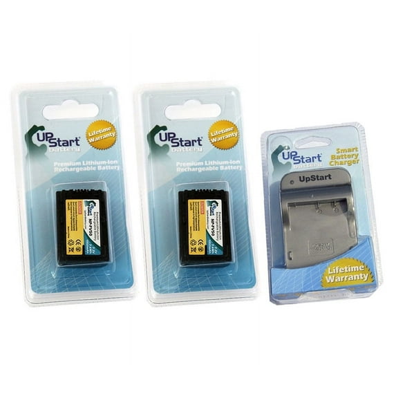 2x Pack - Sony DCR-SX43R Battery + Charger - Replacement for Sony NP-FV50 Digital Camera Battery and Charger (1050mAh, 7.2V Lithium-Ion)