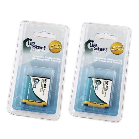 2x Pack - Sony DSC-W220 Battery - Replacement for Sony NP-BG1 Digital Camera Battery (1200mAh, 3.7V Lithium-Ion)