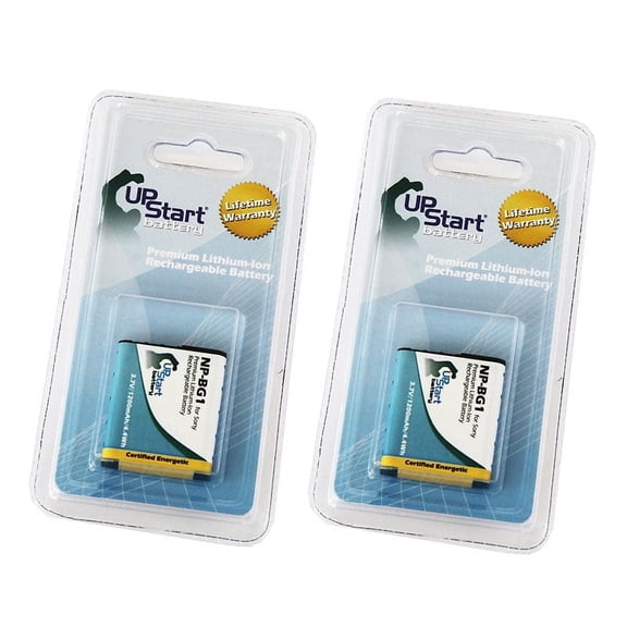 2x Pack - Sony DSC-W220 Battery - Replacement for Sony NP-BG1 Digital Camera Battery (1200mAh, 3.7V Lithium-Ion)