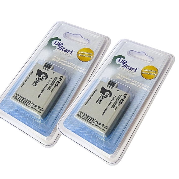 2x Pack - UpStart Battery Canon EOS 450D Battery - Replacement for Canon LP-E5 Digital Camera Battery (1200mAh, 7.4V Lithium-Ion)