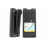 2x Pack - UpStart Battery Icom IC-F4GT Battery with Clip - Replacement for Icom BP-210 Two-Way Radio Battery (1100mAh, 7.2V, NI-CD)