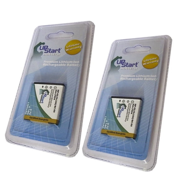 2x Pack - UpStart Battery Kodak EasyShare V1253 Battery - Replacement for Kodak KLIC-7004 Digital Camera Battery (1100mAh, 3.7V, Lithium-Ion)
