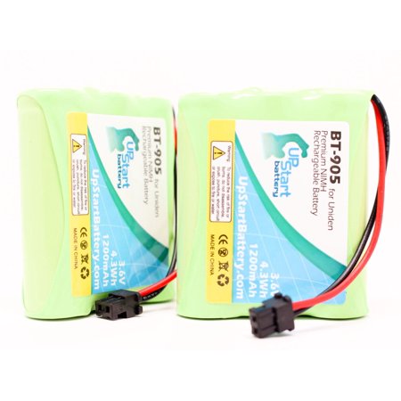 2x Pack - UpStart Battery RadioShack ET-1122 Battery - Replacement for RadioShack Cordless Phone Battery (1200mAh, 3.6V, NI-MH)