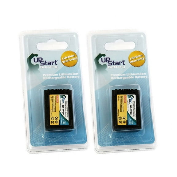 2x Pack - UpStart Battery Sony DCR-SX45 Battery - High Capacity Replacement Sony NP-FV50 Digital Camera Battery (1050mAh, 7.2V, Lithium-Ion)