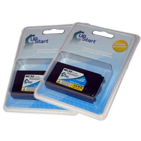 2x Pack - UpStart Battery Symbol MC30 Battery - Replacement for Symbol Barcode Scanner Battery (26000mAh, 3.7V, Lithium Polymer)