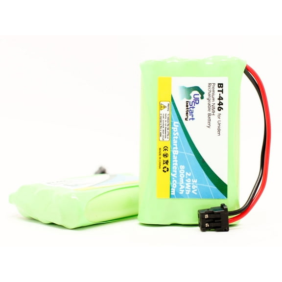2x Pack - UpStart Battery Uniden BT-909 Battery - Replacement for Uniden Cordless Phone Battery (800mAh, 3.6V, NI-MH)