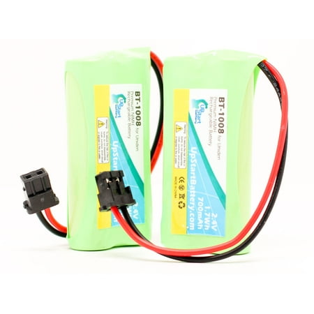 2x Pack - UpStart Battery Uniden D2997 Battery - Replacement for Uniden Cordless Phone Battery (700mAh, 2.4V, NI-MH)