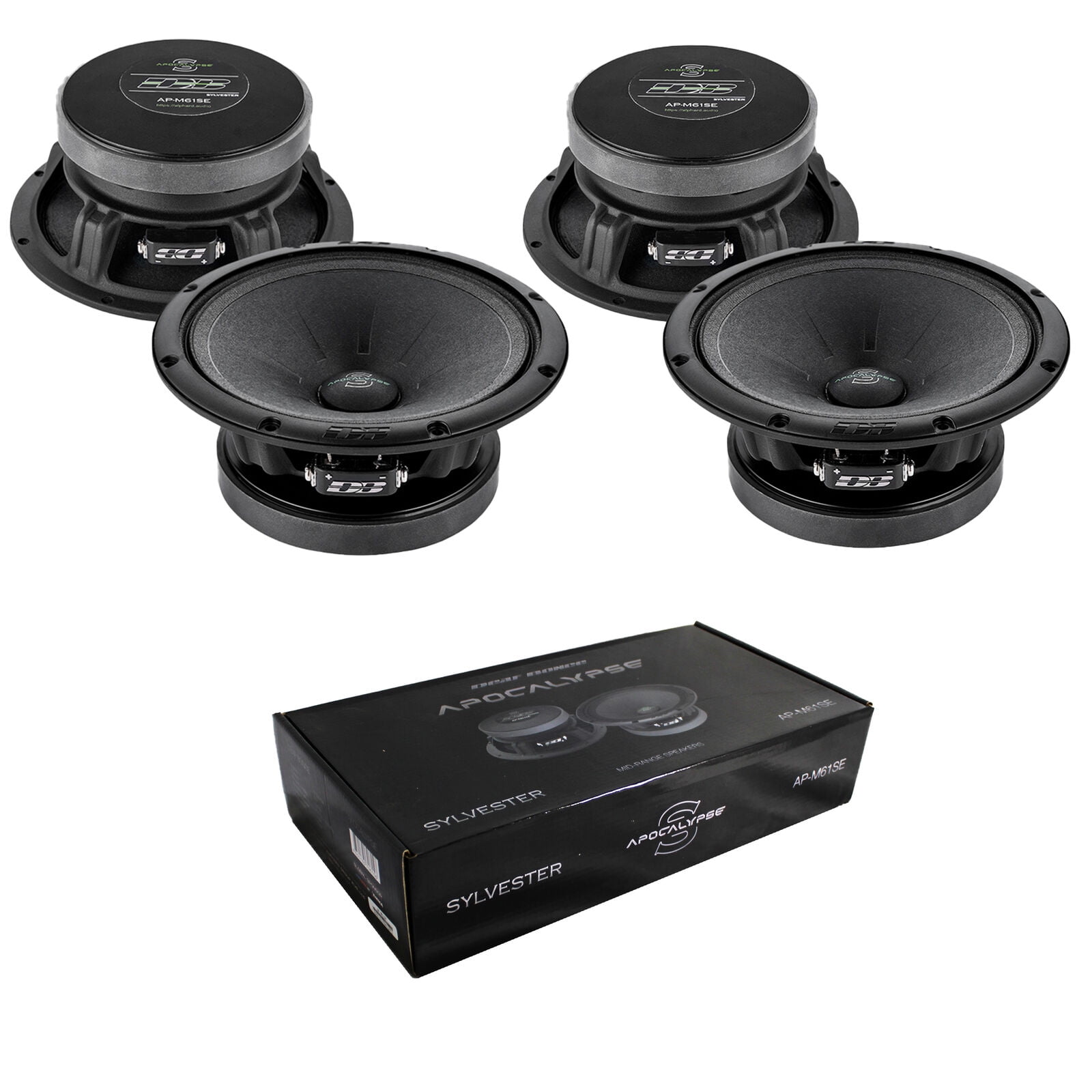 Kit 4 Altoparlanti AP-M61AC 4 Altoparlanti Midrange Deaf Bonce AP-M61AC Da 6 ,5" - 720W, 4 Ohm, Per Impianto Auto, Nuova Coppia Speaker Auto 720W 4 Ohm - Foto 8