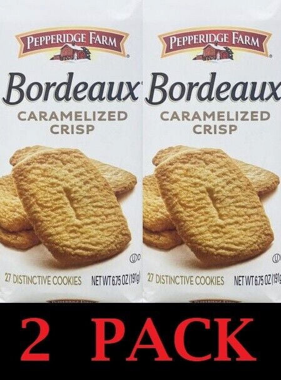 2x Pepperidge Farm Bordeaux CARAMELIZED CRISP Cookies 6.75 oz Bag - 2 PACK
