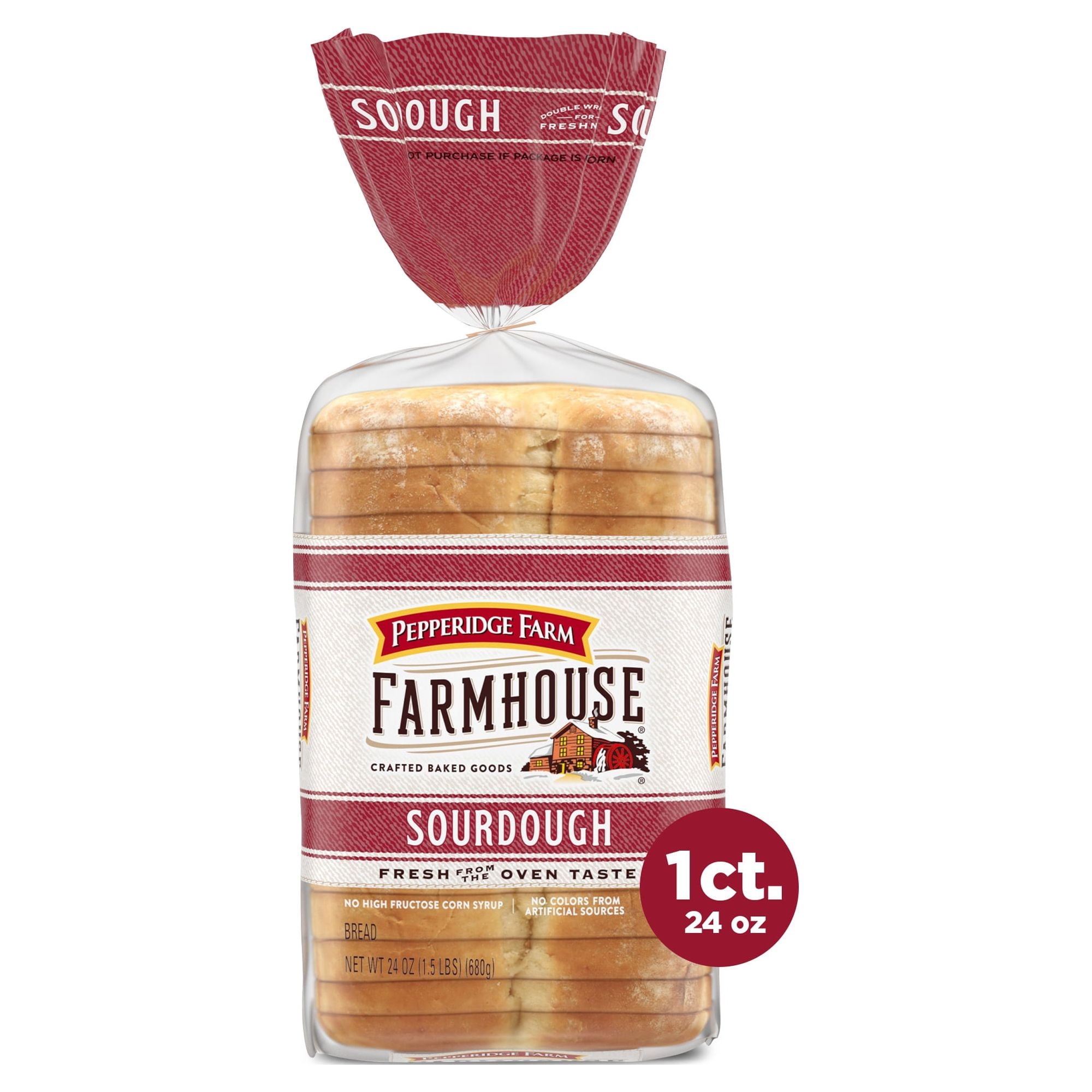 2x-Pepperidge Farm Farmhouse Sourdough Bread, 24 oz Loaf
