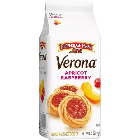 2x-Pepperidge Farm Verona Apricot Raspberry Thumbprint Cookies - 6.75oz