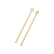 2x Percussion Mallets Drumsticks Portable 21x2cm Musical Parts Instrument Accessories for Bells Chime Woodblock Xylophone Maple