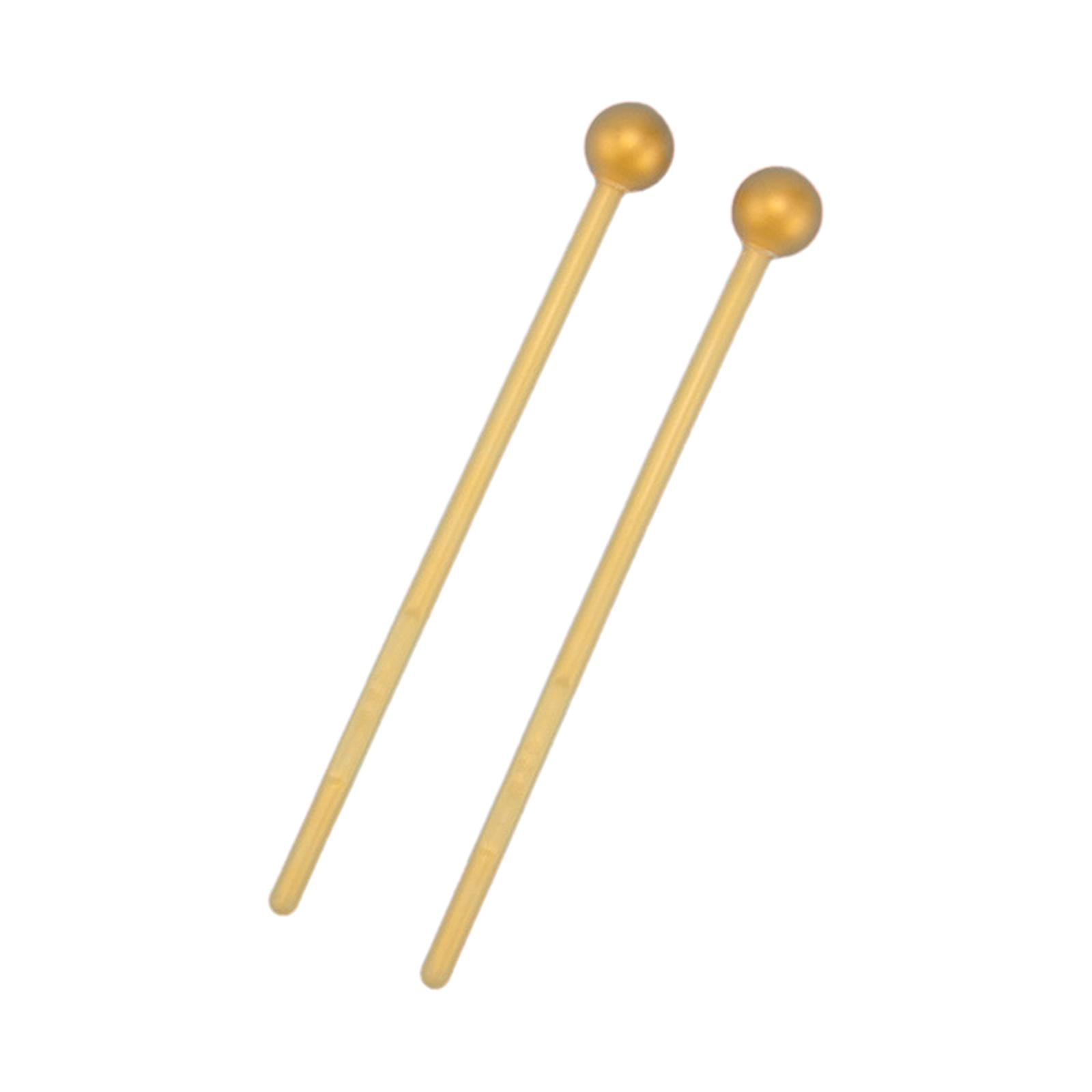 JchEnye 2 Pieces Mallets, Wooden Mallets Drumsticks Bells