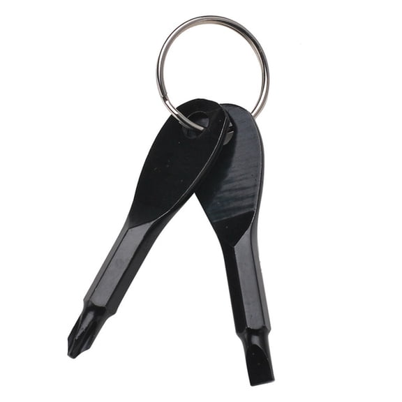 2x Portable PH Slotted Screwdriver Key Ring Multi Mini Pocket Repair Tool Gadget