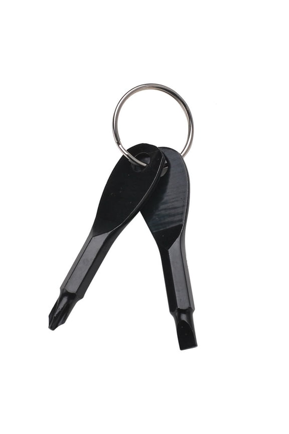 2x Portable PH Slotted Screwdriver Key Ring Multi Mini Pocket Repair Tool Gadget