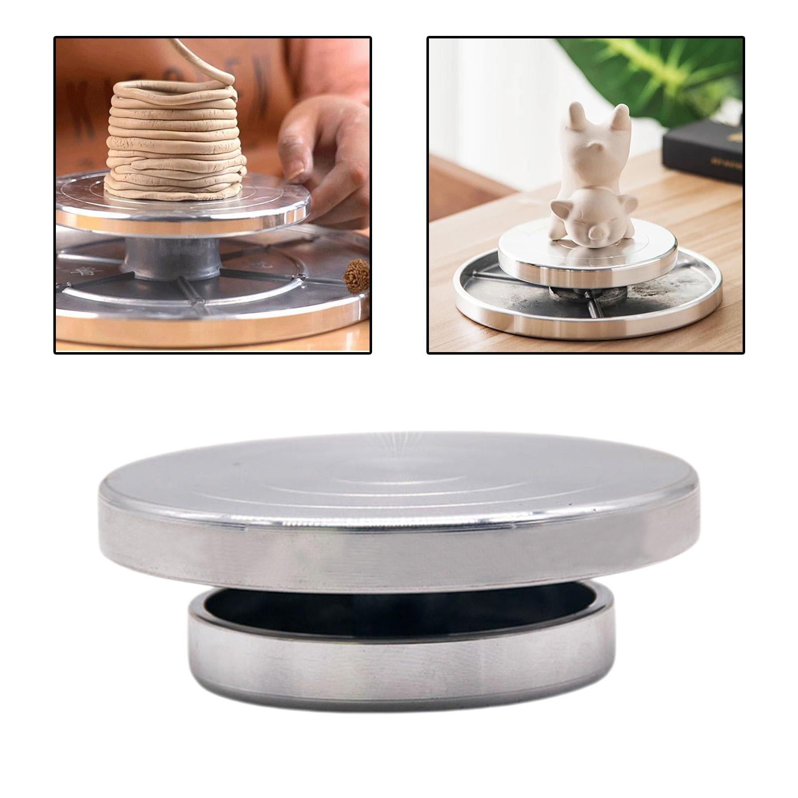 2x Pottery Banding Wheel Manual Forming Sculpting Turntable