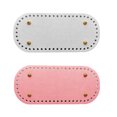 thumbnail image 1 of 2x Pre-drilled DIY Handmade Bags Bottom Insert Handbag Making Parts , +Pink, 22x10 +Pink, 1 of 8