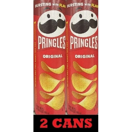 2x Pringles ORIGINAL Flavored Potato Chips Snack Crisps 5.2 oz - 2 CANS