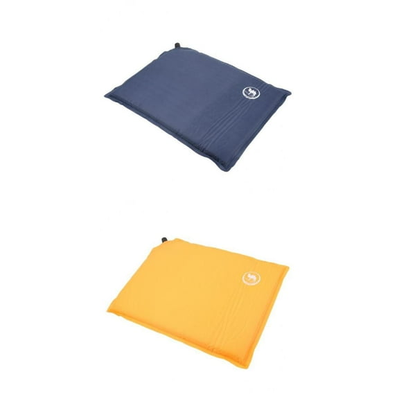 2x Protable Outdoor Self-Inflating Cushion Folding Seat Mats Yellow