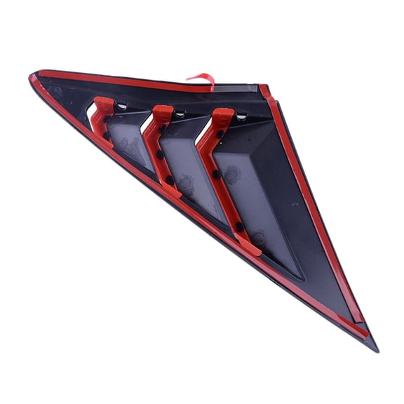 2x Quarter Window Side Vent Louver Covers For 2016-2021 10th Gen Civic Hatchback