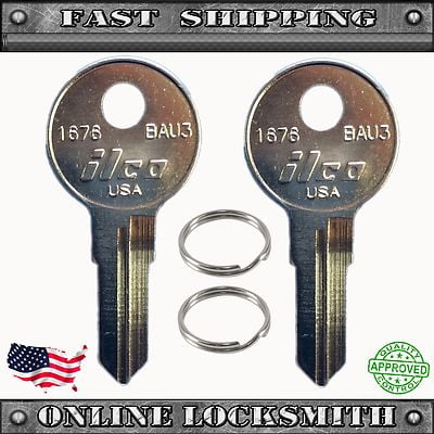 2x RV Keys - Bauer BAU3 / 1676 - Recreational Vehicle