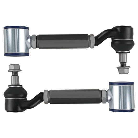2x Rear Adjustable Upper Camber Control Arms Kit for 2003-2007 Honda Accord, 2004-2008 Acura TSX, Gray Steel with Polyurethane Bushings, SKU 29097206, -2.00/+4.00 Degree Adjustment