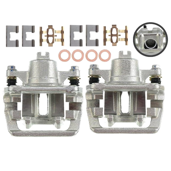 2x Rear Disc Brake Caliper For Acura CL Acura TL Honda Element w/ Bracket Fits select: 2006 ACURA 3.2TL, 2003-2011 HONDA ELEMENT EX
