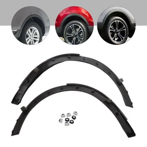 2x Rear Fenders Flare Wheel Opening Arch Textured Black For 11-19 Ford Explorer 1Pair Rear Fender Flare Wheel Well Arch Molding For 2011-2019 Ford Explorer Rear Fenders Flare Wheel Well Arch Molding