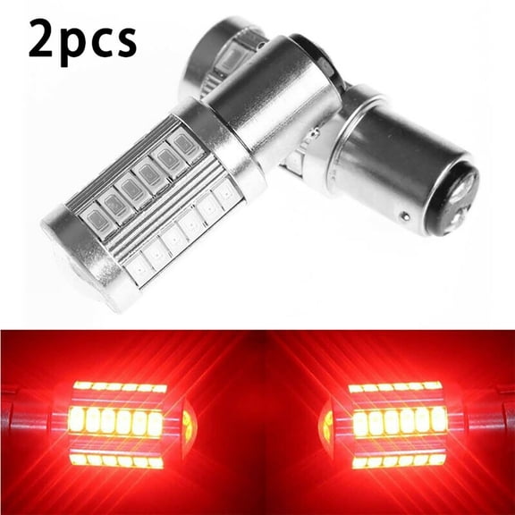 2x Red 1157 P21/5W 380 BAY15D 33 For SMD Car Stop Tail Brake LED Bulbs Lamp Light