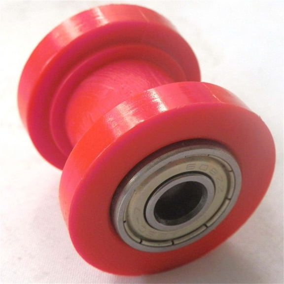 2x Red Chain Roller Slider Tensioner Wheel Guide For Pit Dirt Mini Bike ATV 8mm