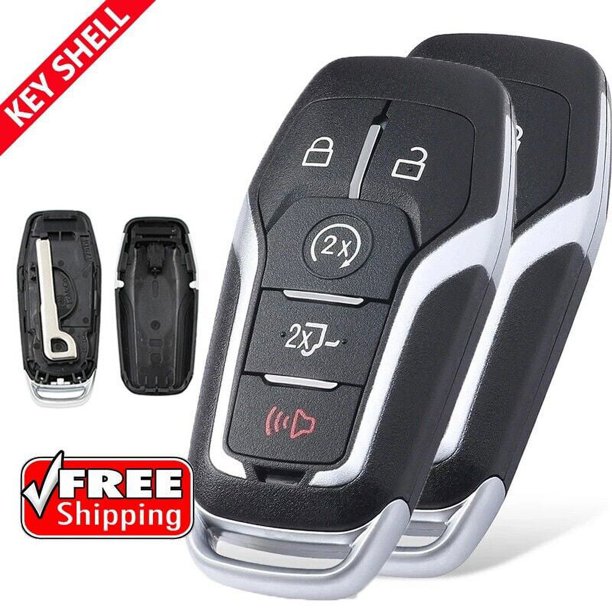 2x Remote Key Fob Uncut Shell Case For 20152017 Ford F150 Explorer