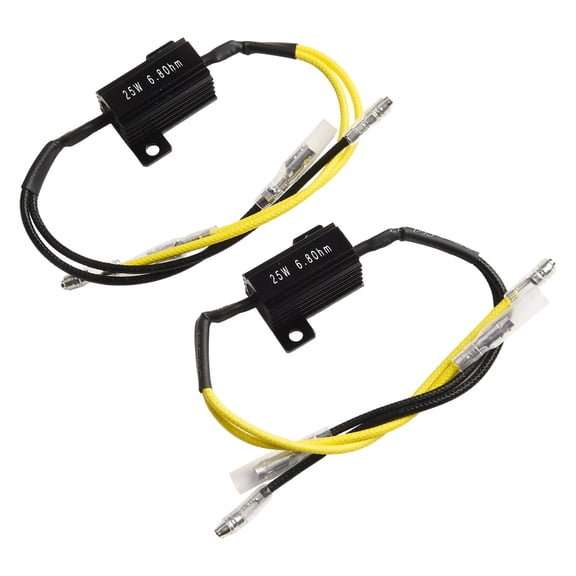 2x Resistive Power Resistor Load Resistor LED for Mini Indicator 25W 6.8 Ohm