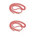thumbnail image 1 of 2x Retro Style Christmas Wooden Beads Garlands Round Wall Hanging Ornaments Farmhouse Fireplace Party Home Xmas Beaded Garland Wedding Holiday Decor Red 274cm Red 142cm, 1 of 8