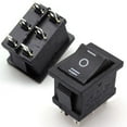 thumbnail image 1 of 2x Rocker Switch ON/OFF/ON 6-Pin DPDT Rectangular Car DC 12V AC 6A/250V 10A/125V, 1 of 6