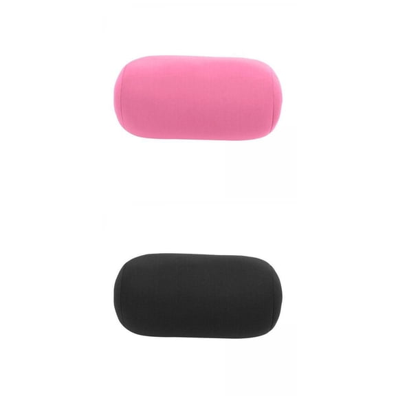 2x Roll Home Head Bedrest Neck Support Travel Micro Bead Roll