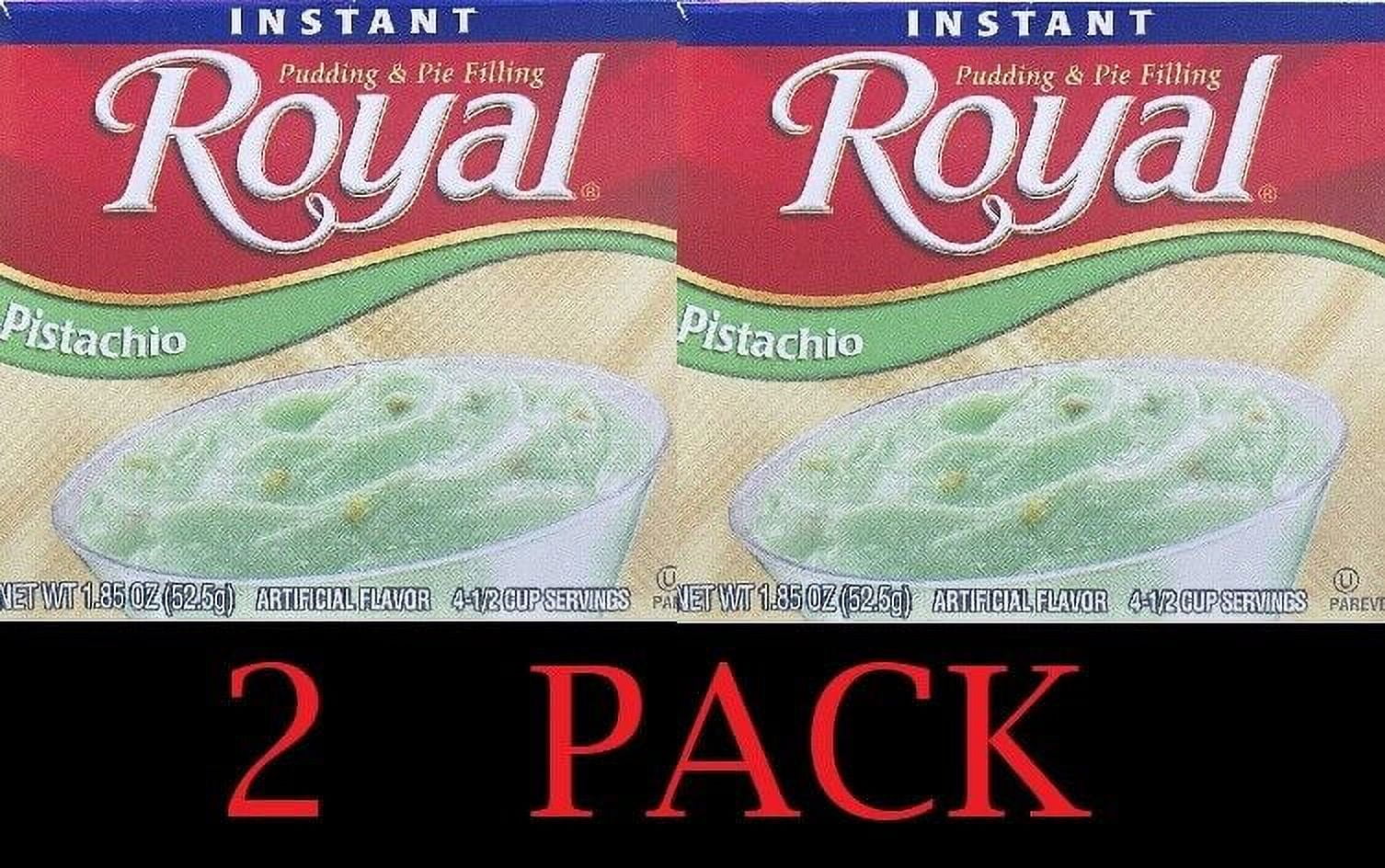 2x Royal PISTACHIO Instant Pudding & Pie Filling Mix Dessert 1.85 oz Box 2 PACK
